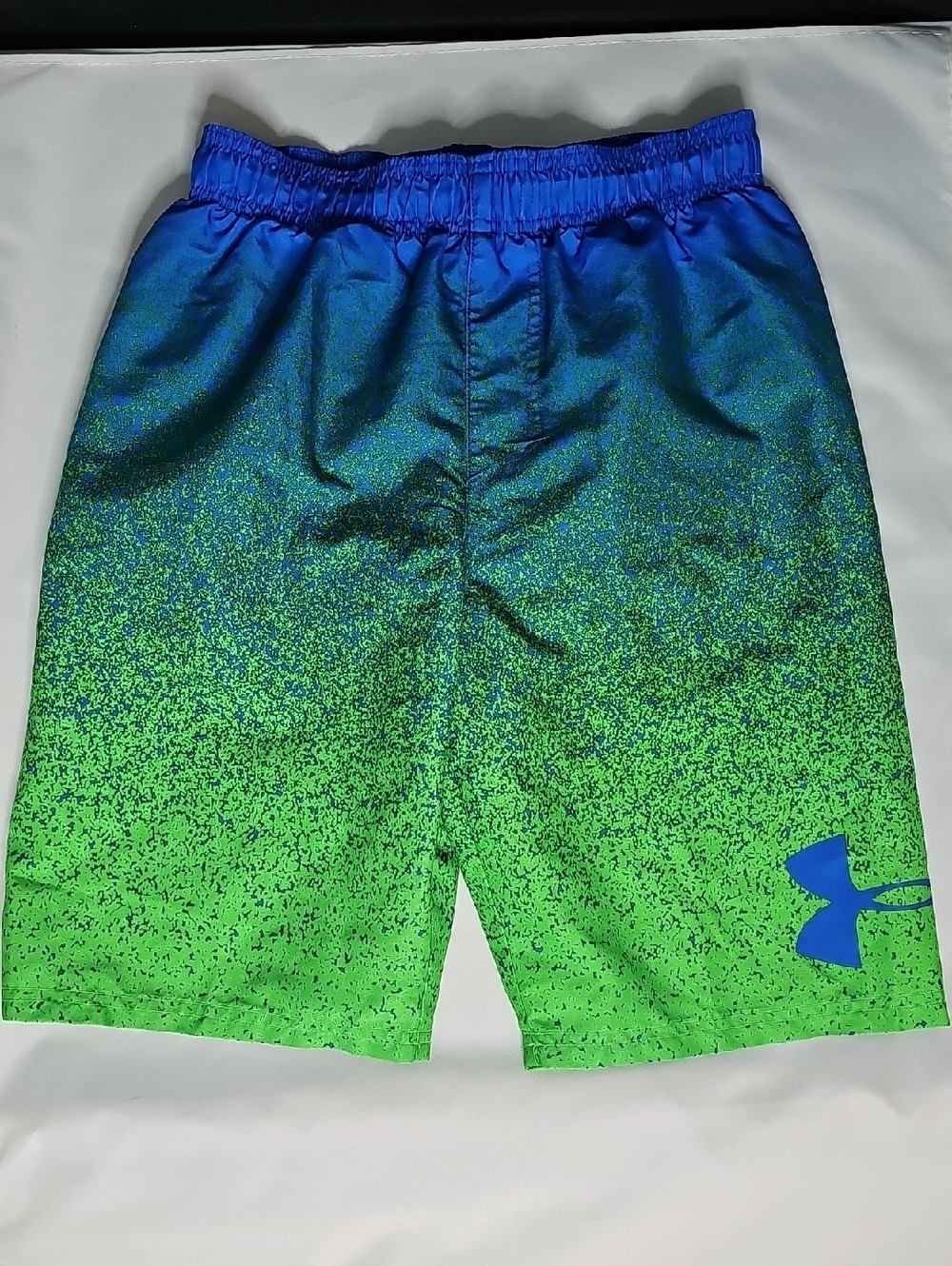 Under Armour Blue and Green Gradient Performance Shorts